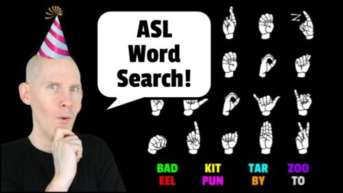 ASL Word Search #1 | Fingerspelling Recognition Skills