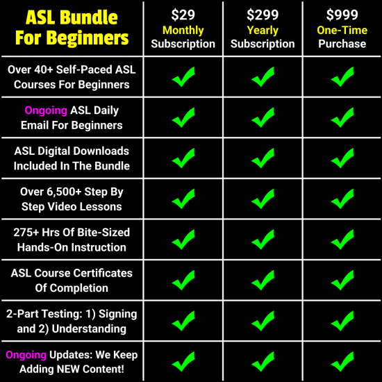ASL Bundle Pricing, 20251112