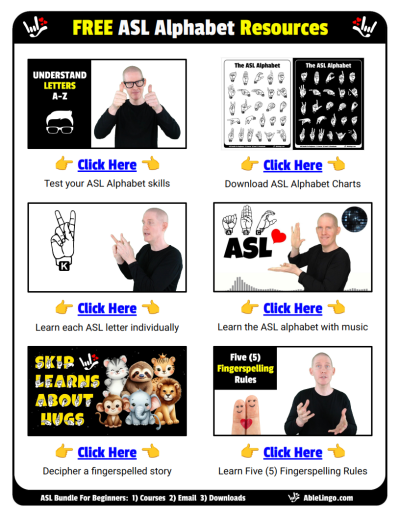 PDF, FREE ASL Alphabet Resources