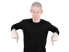 Face, Pointing Down Face, Pointing Down